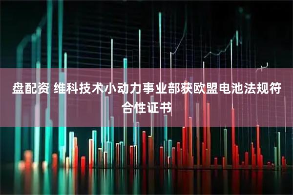 盘配资 维科技术小动力事业部获欧盟电池法规符合性证书
